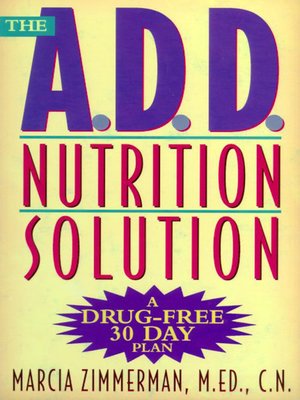 cover image of The A.D.D. Nutrition Solution